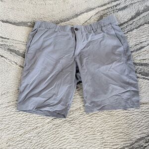 Under Armour Light Gray Men's Flat Front Shorts